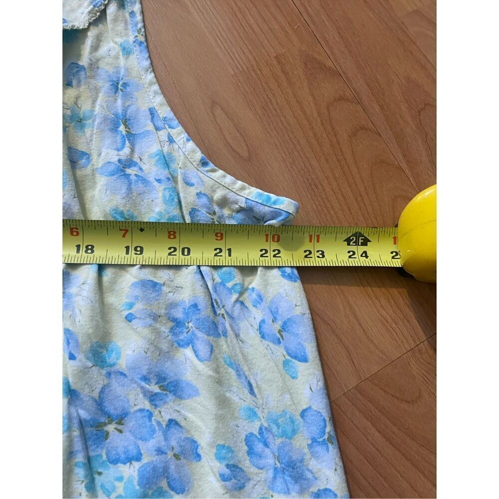 Carole Hochman Blue and Yellow Floral Nightgown Women’s Size 2XL - Picture 3 of 5